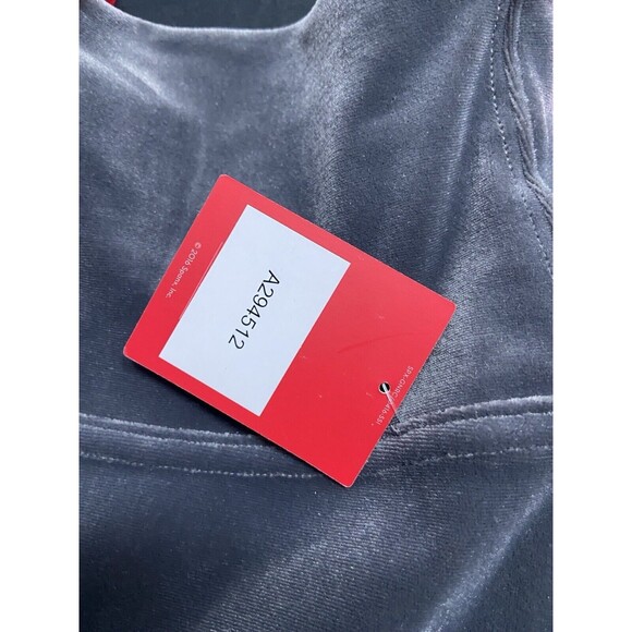 Spanx The Perfect Gray Velvet Ankle Pant Slimming Shaping Mid Rise Medium - Picture 4 of 11